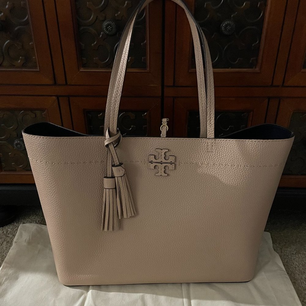 Tory Burch McGraw Tote-Devon Sand-NWOT